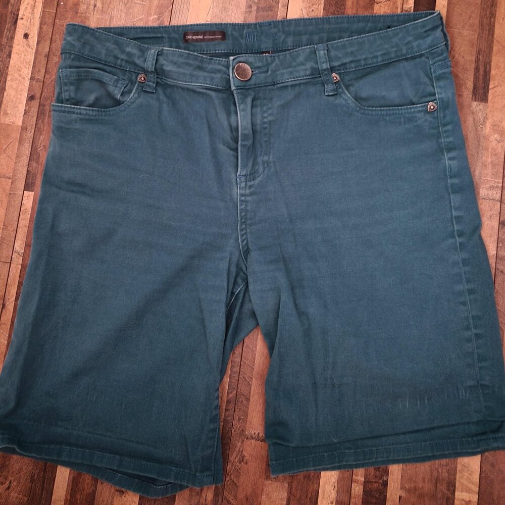 KUT FROM THE KLOTH CATHERINE BERMUDA 12 GREEN
